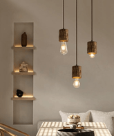 Woodpecker Timber Stump Pendant light by Lamp & Glow